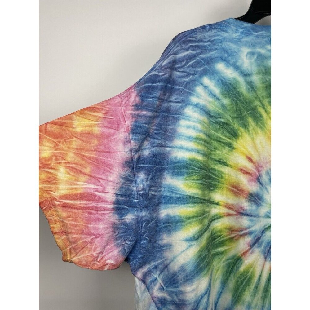 Shadow Hill Multicolor Rainbow Swirl Tie Dye Short Sleeve T-Shirt Size XXXL - Picture 6 of 8